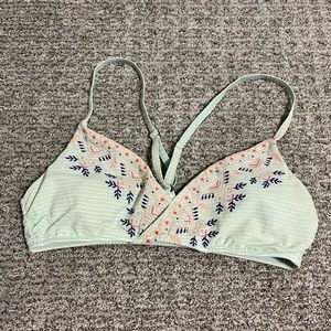 Roxy Embroidered Bikini Top